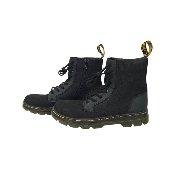 Dr Martens Combs Lace Up Fashion Boot Kids Size US 3 UK 2 EU 34 Side Zip Black - Picture 10 of 15